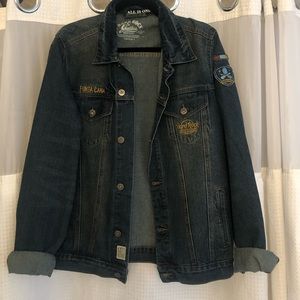 Hard Rock Denim Jacket- Punta Cana-Size Lg